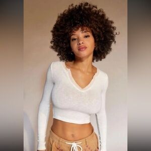 brand new  Urban Outfitters  long sleeve small ivory